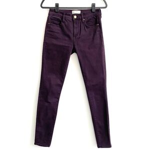 GAP Women's Purple Mid Rise True Skinny Sculpt Denim Jeans Sz 2/26R
